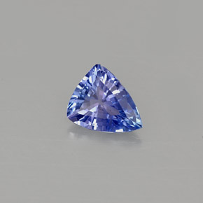 Tanzanita azul natural 0,62ct, trillion, VVS