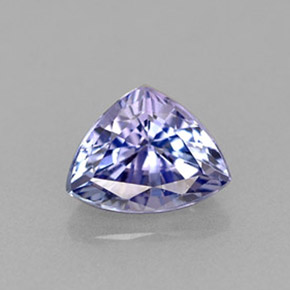 Tanzanita azul natural 0,57ct, trillion, VVS