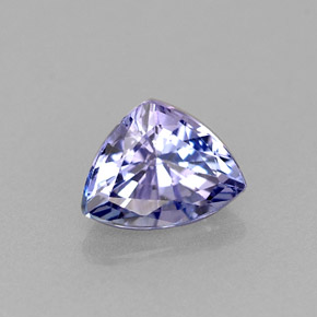 Tanzanita azul natural 0,57ct, trillion, VVS
