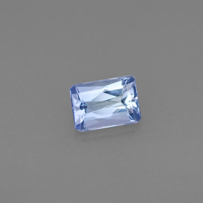 Tanzanita azul natural 0,53ct, corte esmeralda, VVS-VS
