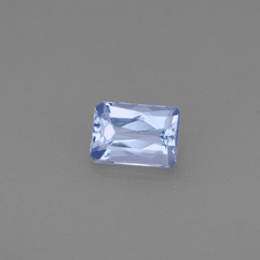 Tanzanita azul natural 0,53ct, corte esmeralda, VVS-VS