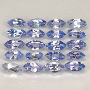Pedras preciosas de tanzanita azul natural de  ct, marquise, VVS-VS