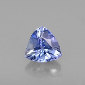 Tanzanita azul natural 0,44ct, trillion, VVS-VS