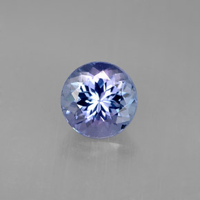 Tanzanita violeta natural 1,75ct, corte redondo, VVS-VS