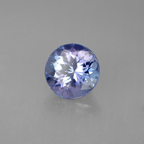 Tanzanita violeta natural 1,75ct, corte redondo, VVS-VS