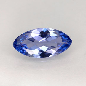 Tanzanita azul natural 1,02ct, marquise, VVS