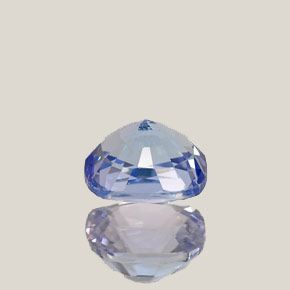 Tanzanita azul natural 0,80ct, almofada cortada, VVS