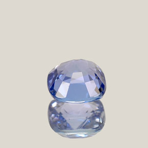 Tanzanita azul natural 0,70ct, almofada cortada, VVS
