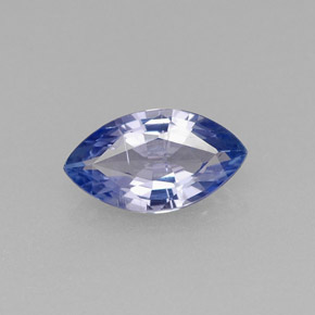 Tanzanita azul natural 0,78ct, marquise, VS