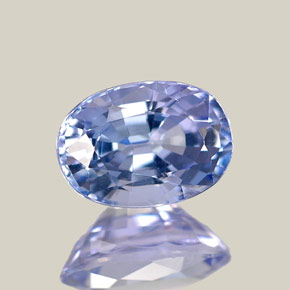 Tanzanita azul natural 0,92ct, corte oval, VVS