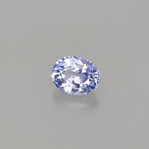 Tanzanita azul natural 0,60ct, corte oval, VVS