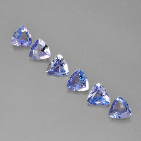 Pedras preciosas de tanzanita azul natural de  ct, trillion, VS