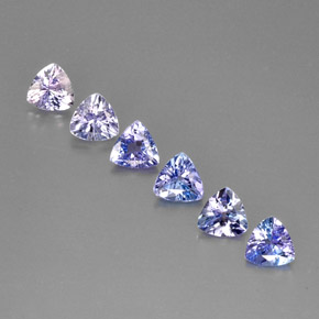 Pedras preciosas de tanzanita azul natural de  ct, trillion, VS