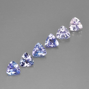 Pedras preciosas de tanzanita azul natural de  ct, trillion, VS