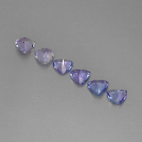 Pedras preciosas de tanzanita azul natural de  ct, trillion, VS