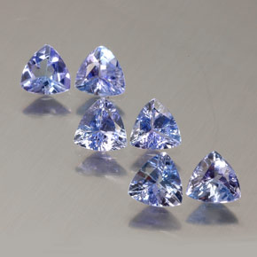 Pedras preciosas de tanzanita azul natural de  ct, trillion, VS