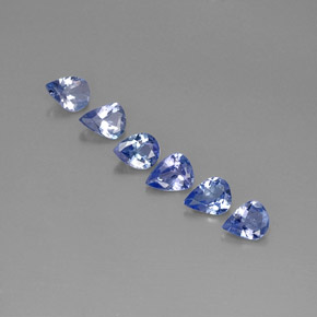 Pedras preciosas de Tanzanita Violeta Azul natural de  ct, Formato de pêra, VS