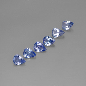 Pedras preciosas de Tanzanita Violeta Azul natural de  ct, Formato de pêra, VS