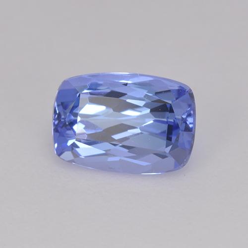 Tanzanita azul natural 0,99ct, almofada cortada, VVS-VS