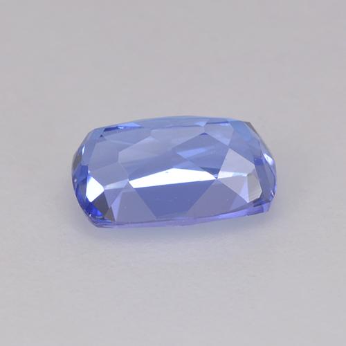 Tanzanita azul natural 0,99ct, almofada cortada, VVS-VS