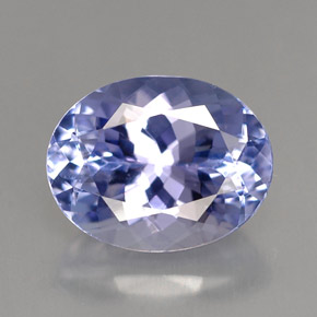 Tanzanita azul natural 3,14ct, corte oval, VVS-VS