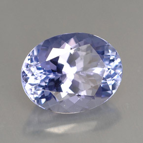 Tanzanita azul natural 3,14ct, corte oval, VVS-VS