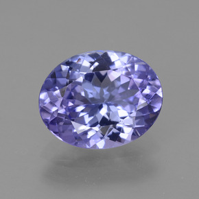 Tanzanita violeta natural 2,30ct, corte oval, VVS-VS