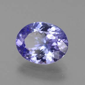 Tanzanita violeta natural 2,30ct, corte oval, VVS-VS