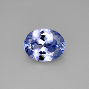 Tanzanita Violeta Azul Natural 2.43ct, Corte Oval, VVS-VS