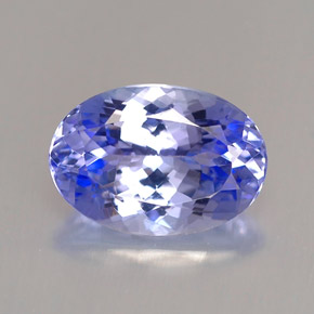 Tanzanita azul natural 2,24ct, corte oval, VVS-VS