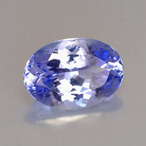 Tanzanita azul natural 2,24ct, corte oval, VVS-VS