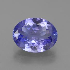 Tanzanita azul natural 2,12ct, corte oval, VVS-VS