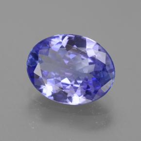 Tanzanita azul natural 2,12ct, corte oval, VVS-VS