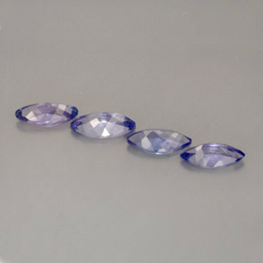 Pedras preciosas de tanzanita azul natural de  ct, marquise, VVS-VS