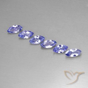 Pedras preciosas de Tanzanita Violeta Azul natural de 1.88 ct, Marquesa, VVS-VS