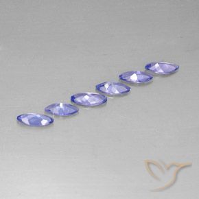 Pedras preciosas de Tanzanita Violeta Azul natural de 1.88 ct, Marquesa, VVS-VS