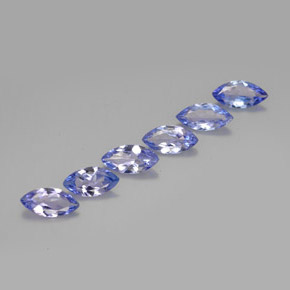 Pedras preciosas de tanzanita azul natural de 1,89 ct, marquise, VVS-VS