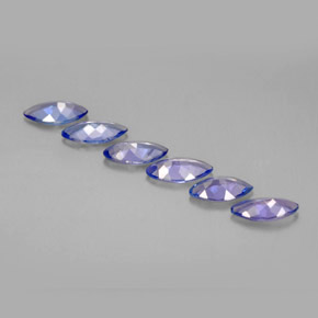 Pedras preciosas de tanzanita azul natural de 1,89 ct, marquise, VVS-VS