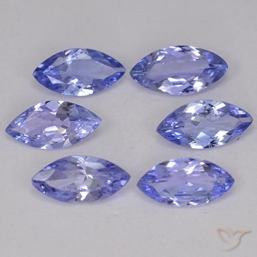 Pedras preciosas de Tanzanita Violeta Azul natural de 2.04 ct, Marquesa, VVS-VS