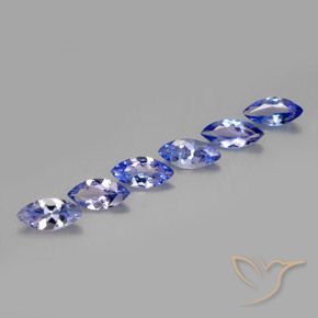 Pedras preciosas de Tanzanita Azul Violeta Intenso natural de 1.90 ct, Marquesa, VVS-VS