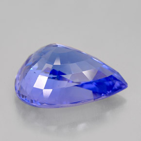 Tanzanita azul natural 11,73ct, formato de pêra, VVS-VS