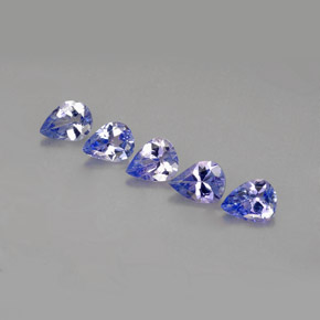 Pedras preciosas de Tanzanita Violeta azulado natural de  ct, Formato de pêra, VVS-VS