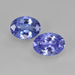Pedras preciosas de tanzanita azul natural de 3,00 ct, corte oval, VVS-VS