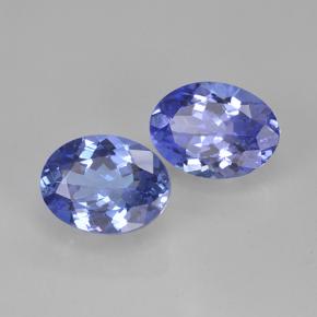 Pedras preciosas de tanzanita azul natural de 3,00 ct, corte oval, VVS-VS