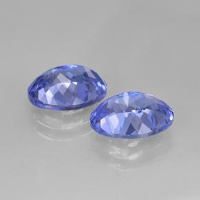 Pedras preciosas de tanzanita azul natural de 3,00 ct, corte oval, VVS-VS