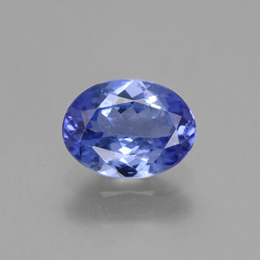 Tanzanita azul natural 1,32ct, corte oval, VVS-VS