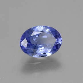 Tanzanita azul natural 1,32ct, corte oval, VVS-VS