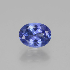 Tanzanita azul natural 1,30ct, corte oval, VS