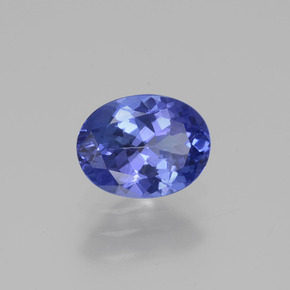 Tanzanita azul natural 1,30ct, corte oval, VS