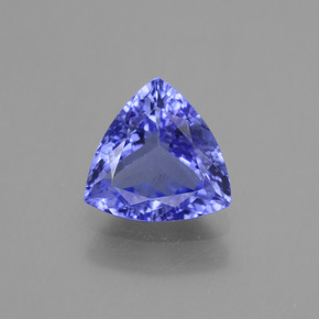 Tanzanita azul natural 1,19ct, trillion, VVS-VS